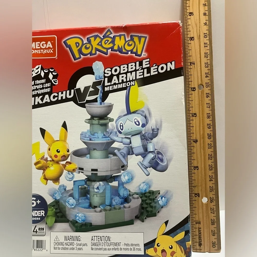 Mega Construx Pokemon Pikachu vs. Sobble Set-Distressed packaging-124 pcs